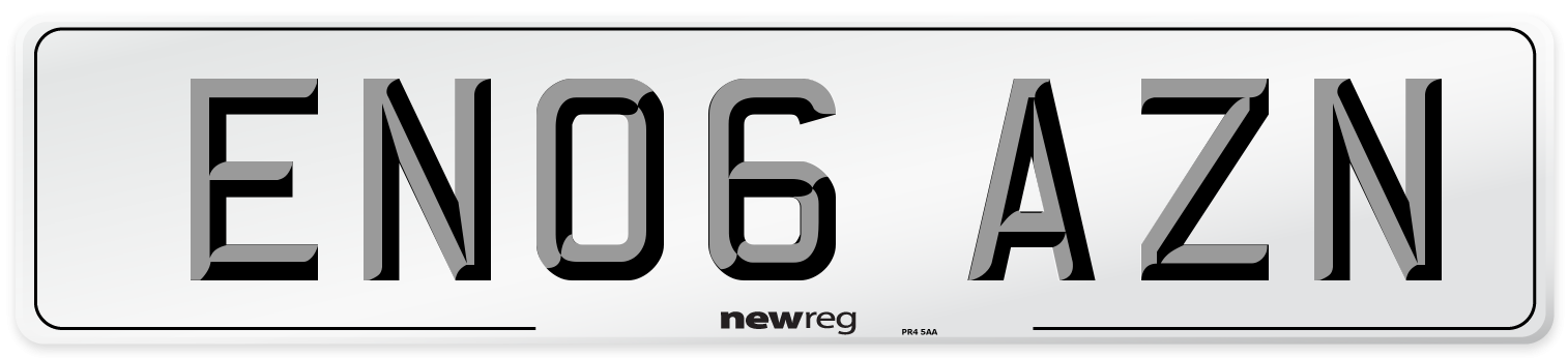 EN06 AZN Number Plate from New Reg